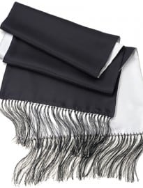Black & White Reversible Silk Scarf