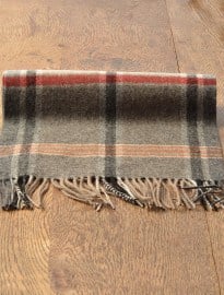 Charcoal Checked Scarf