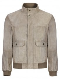 Collezione Online Only Suede Bomber Jacket