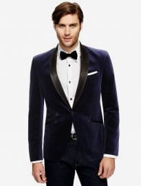 Autograph Online Only Pure Cotton 1 Button Velvet Jacket