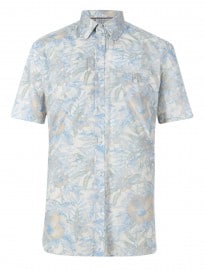Autograph Luxury Pure Cotton Short Sleeve Floral Shirt