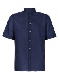 M&s Collection Linen Blend Short Sleeve Shirt