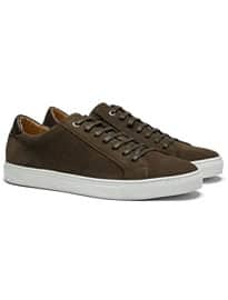 Suitsupply Green Suede Sneakers