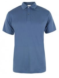 Sunspel 0350 Blue Shadow Polo Shirt