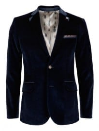 Ted Baker Rudulf Herringbone Velvet Blazer