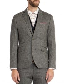 Ted Baker Tantkop Wool Grosgrain Suit Blazer