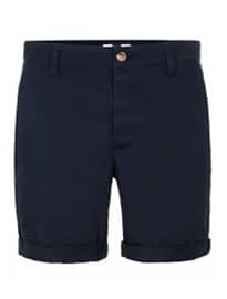 Topman Navy Chino Shorts