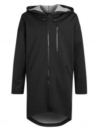 Topman Black Long Line Scuba Parka