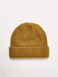 Topman Mustard Lambswool Beanie