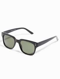 Topman Black Shiny 50s Sunglasses
