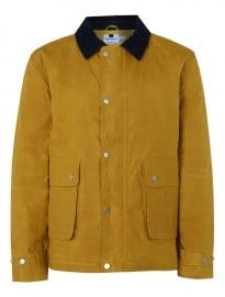 Topman Mustard British Millerain Waxed Cotton Jacket