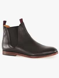 Topman Hudson London Black Leather Chelsea Boots