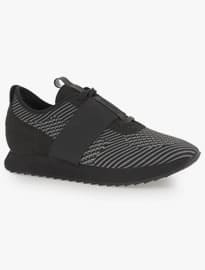 Topman Cortica Black Knitted Racer Trainers