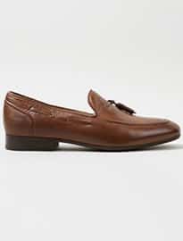 Topman Hudson Tan Leather Tassel Loafers