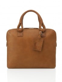 Bladon Tan Single Zip Briefcase