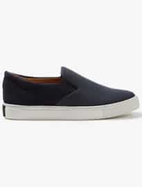 Harrys Of London Ethan Jones Tech Leather Navy Sneakers