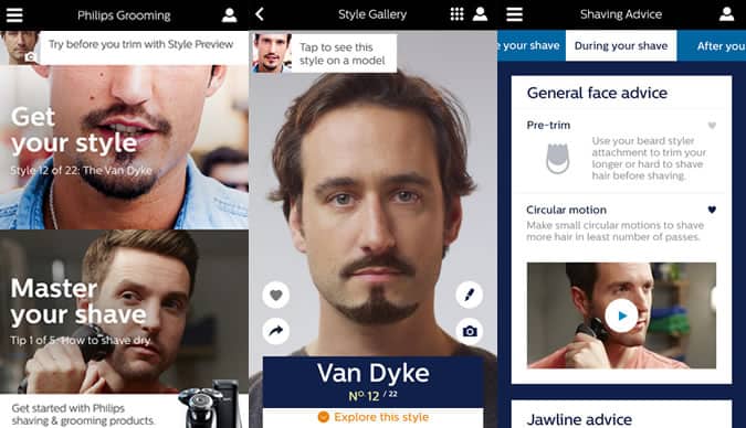 Grooming: Shaving & Styling app