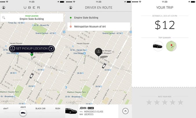 Uber app