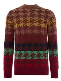 Paul Smith Mainline Pink Houndstooth Knit Jumper
