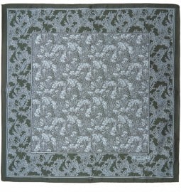 Liberty Print Green Cranston Print Silk Pocket Square
