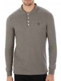 Burton Grey Long Sleeve Polo Shirt