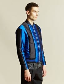 Balenciaga Mens Striped Bomber Blouson