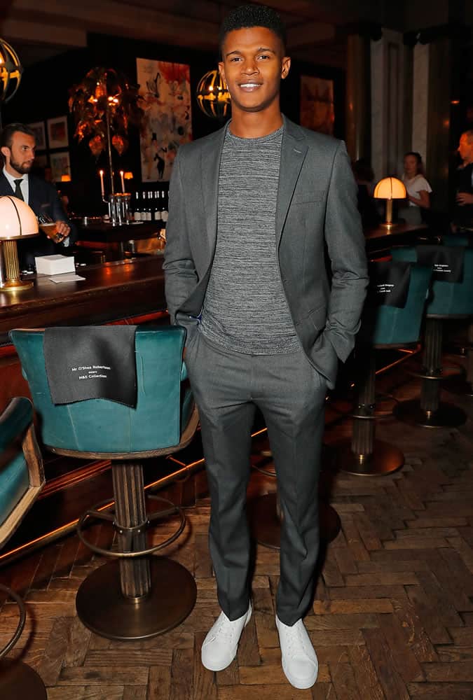 O'Shea Robertson at a Marks and Spencer tailoring event
