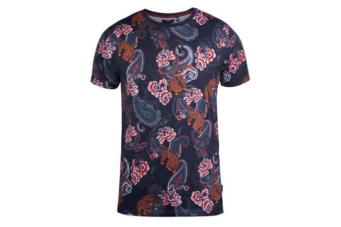Ted Baker Paisley & Tiger Print T-Shirt