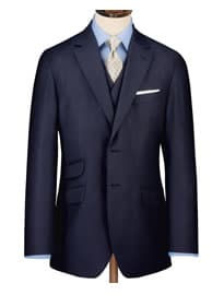 Navy Tailored Fit Luxury Suit Jacket