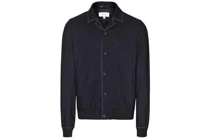 Reiss Yuri Cuban Collar Jacket