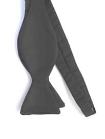 Sized Self Tie Black Silk Bow Ties Cr535b
