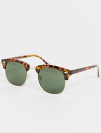 Selected Homme Eco Friendly Retro Sunglasses In Tortoiseshell