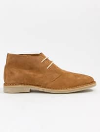 Asos Design Desert Boots In Tan Suede