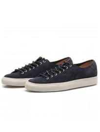 Buttero Navy Suede Leather Low Profile Sneakers