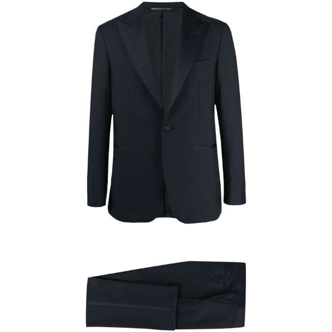 Hawes & Curtis Black Tailored Dinner Suit - 1913 Collection