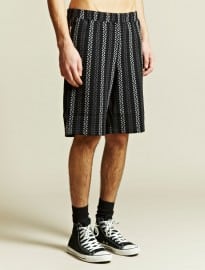 Comme Des Garcons Homme Plus Mens Contrast Pattern Shorts