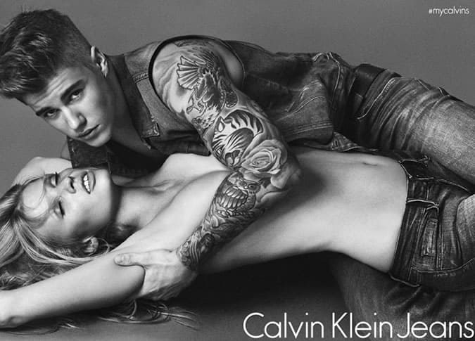 Justin Bieber x Calvin Klein ss15 campaign