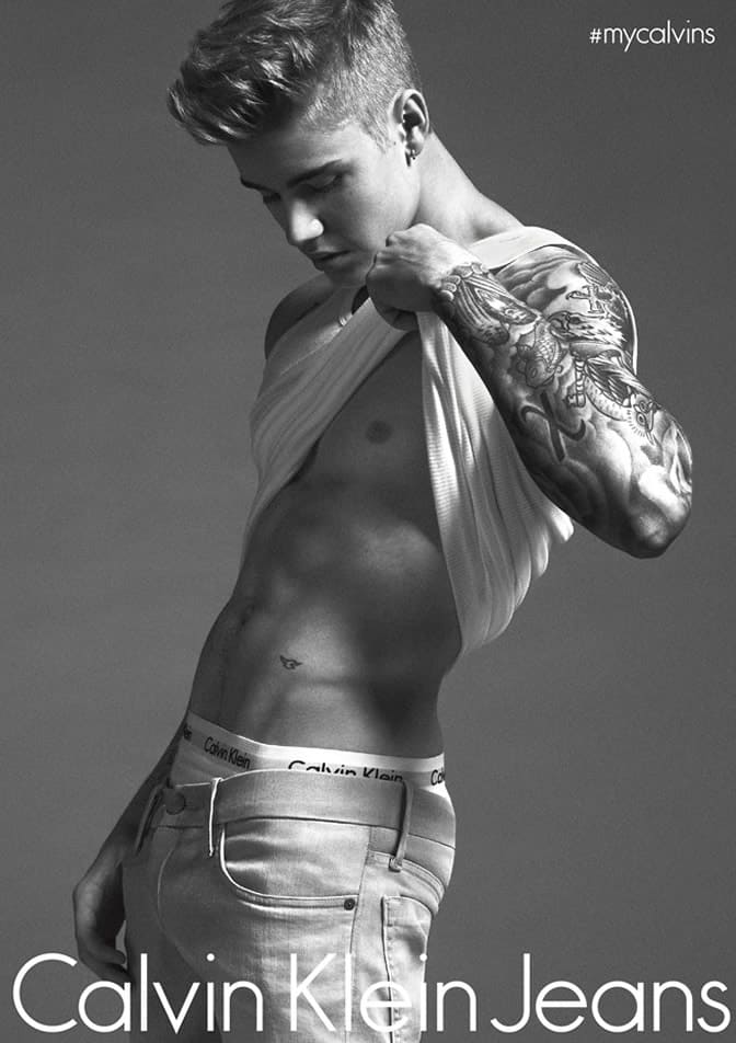 Justin Bieber x Calvin Klein ss15 campaign