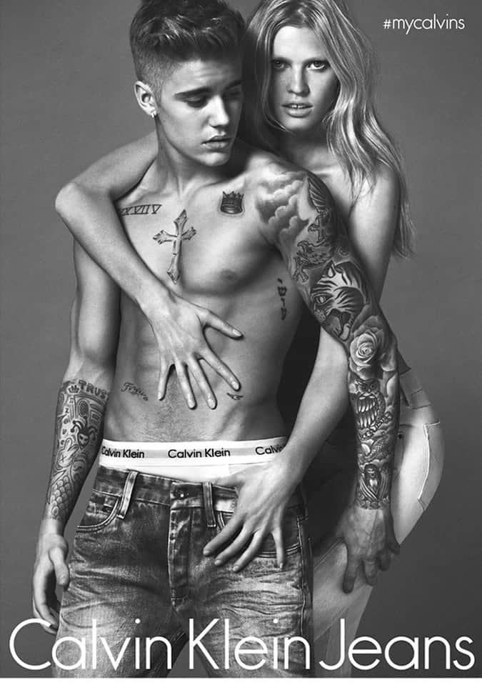 Justin Bieber x Calvin Klein ss15 campaign
