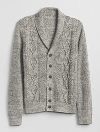 Gap Cable-knit Shawl Cardigan Sweater