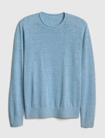 Gap Crewneck Pullover Sweater In Linen-cotton