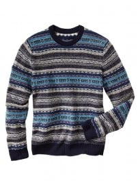 Gap Lambswool Reverse Fair Isle Sweater