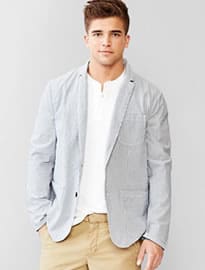 Gap Seersucker Blazer