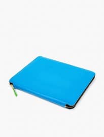Comme Des Garcons Wallet Blue Super Fluoro Ipad Holder