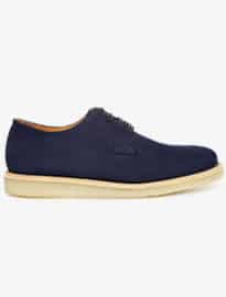 Paul And Joe Navy Kendrick Nubuck Crepe Sole Derbies