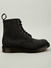 Dr Martens M.i.e Harris Tweed Beckett 8-eye Boots