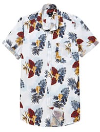 F&f Hawaiian Print Slim Fit Shirt