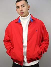 Vintage Red Polo Ralph Lauren Harrington Jacket