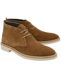 Frank Wright Bowmore Tobacco Suede Lace-up Boot