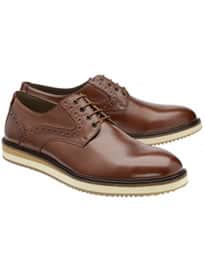 Frank Wright Marvin Tan Leather Brogue Shoe